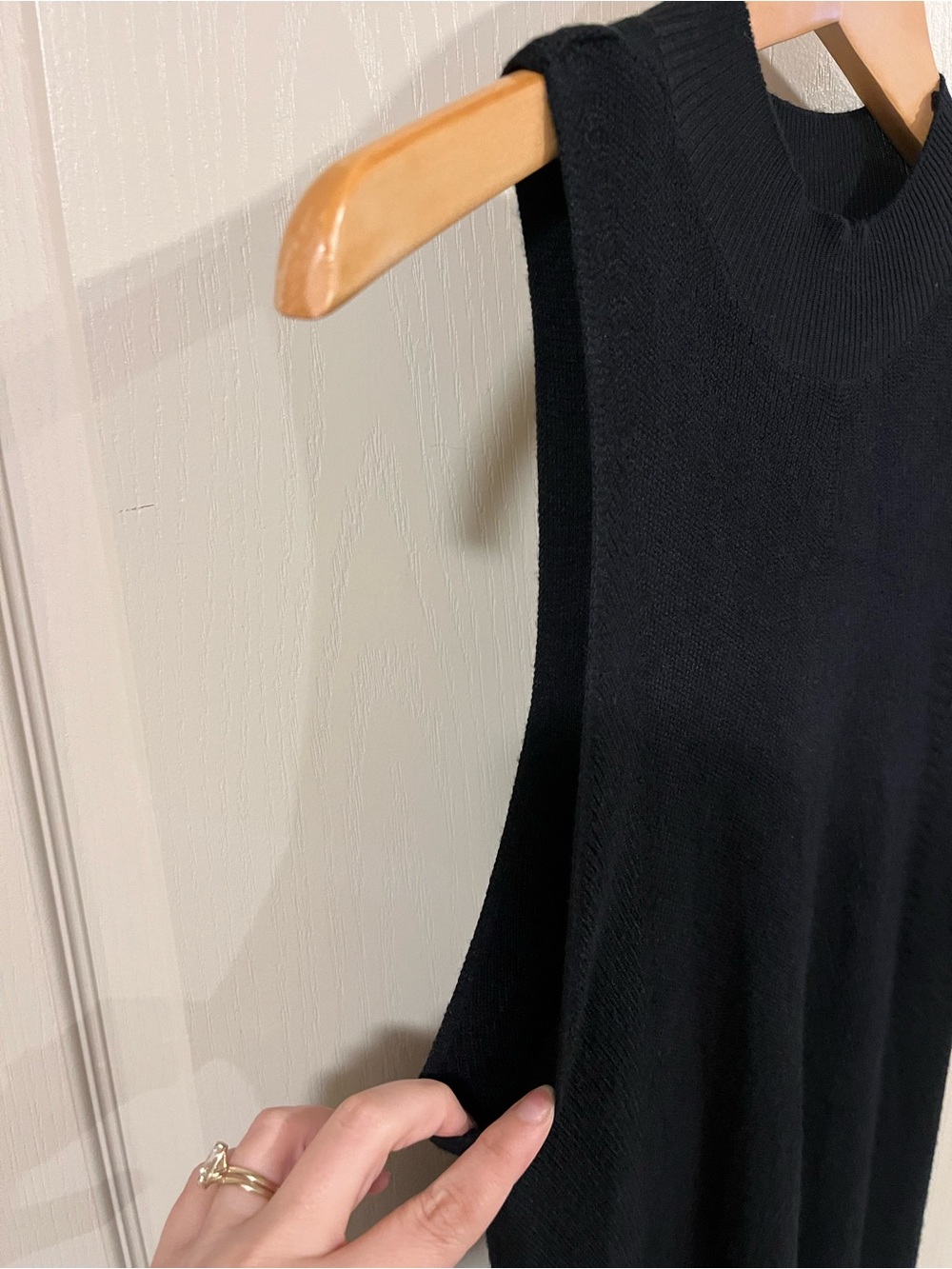 Freshman 1996 Sleeveless Black Maxi Knit Dress - Picture 3 of 8